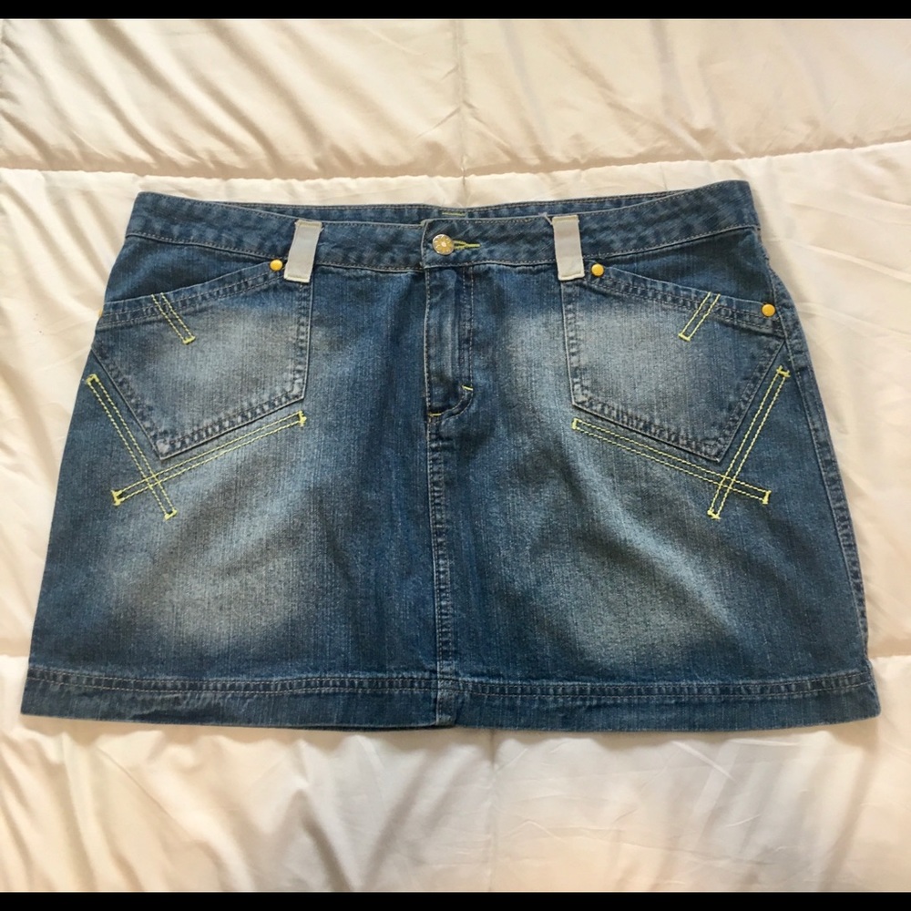 Brazilian Marisa low rise blue denim miniskirt